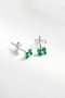 Heliophilia Silver Pendientes de Plata de Ley 925 Stud de 4,5 mm